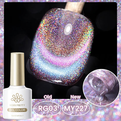 Born Pretty 117 Colors Cat Magnetic Gel Nail Polish in 10ml, semi-permanent, full coverage varnish for stunning manicures.