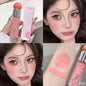Blushimmer Liquid Blusher in nude pink, water-light jelly formula with warm and cool tones for a natural glow on face.