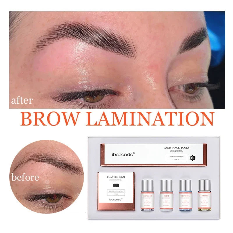 Eyebrow Lamination Kit with Keratin Perming Lotion