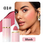 Blushimmer QIBEST matte liquid face blusher, highlighter, and contour stick with smooth, multi-use formula for cheeks and eyes.