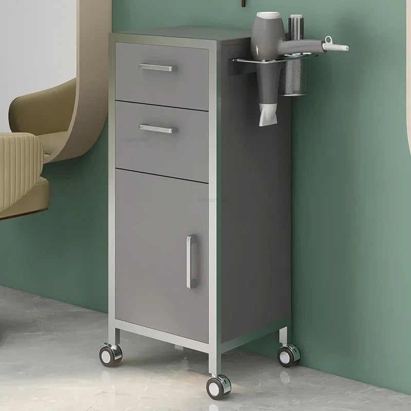 Modern Salon Trolleys with Drawers Designer Salon Furniture Auxiliary Tool Cart with Wheels Beauty Salon Professional Equipment