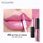 Blushimmer waterproof liquid lipstick in shade 21 with vitamin E, lip gloss, and plumper in sleek makeup set image.
