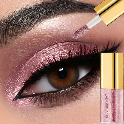 Pearly Liquid Eyeshadow Makeup Natural Smokey Silver Shimmer Glitter Diamond Shadows For Eyelids Waterproof Beauty Highlighter
