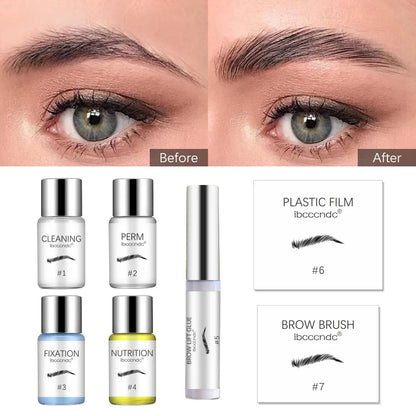 Brow Lamination Kit Professional Home Beauty Eyebrow Perming Kit DIY Eyebrow Shaping Setting Perming Shaping Set Makeup Tools