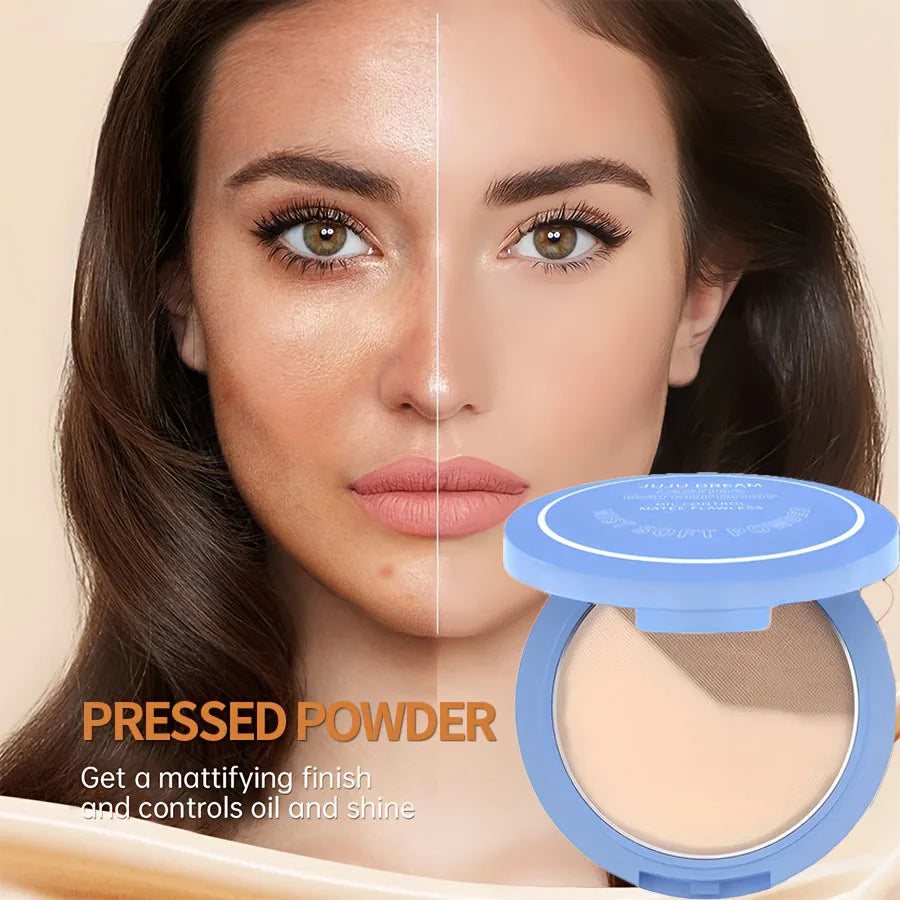 Blushimmer Silk Soft Pressed Powder Oil Control Matte Powder with full coverage concealer and lightweight finishing for smooth skin.