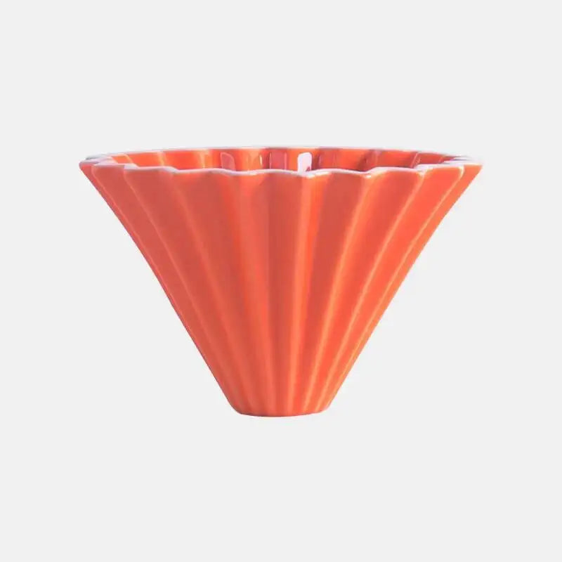 Ceramic Hand Brewing Coffee Dripper Pour Over Coffee Maker Handmade Origami Coffee Filter Cup Flower Shape Funnel Drip Cafe Cup