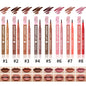 Blushimmer waterproof lip liner stain in transfer-proof, smudge-resistant formula with 8 vibrant colors on a cosmetic palette.