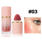 Blushimmer 6-color matte liquid blush with sponge applicator, long-lasting, waterproof, easy to apply on cheeks and face.