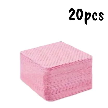 Blushimmer 20/600pcs lint-free nail wipes and gel cleansing tissues for nail polish removal and beauty cleaning care.
