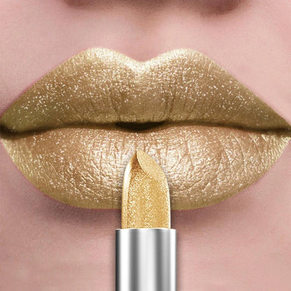 Blushimmer 21Colors bold metallic glitter lipstick and lip tint with pearlescent finish, long-lasting matte lip makeup.