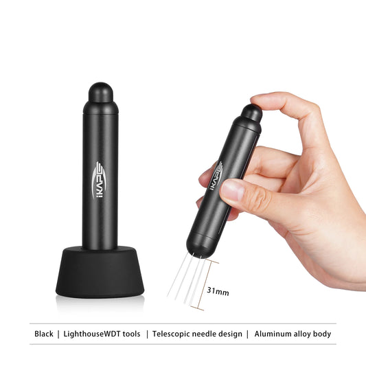 IKAPE Retractable Telescopic Barista WDT tools Magnetic Coffee Distributor Needle Espresso Powder Distributor For Breaking Clump