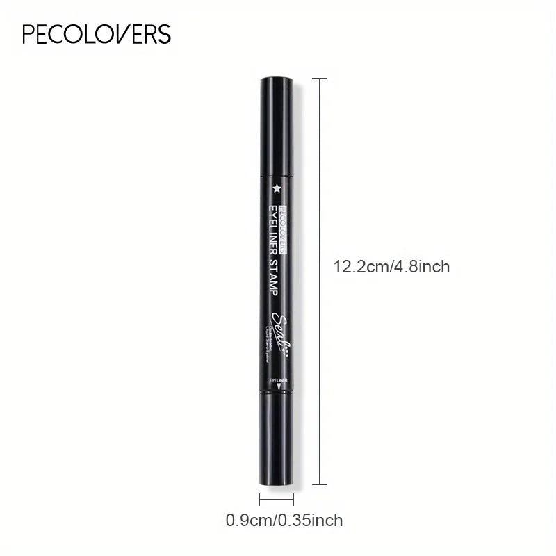 Blushimmer 7 styles liquid eyeliner stamp pen with double-ended design, waterproof, fast-drying black and red eye makeup.