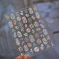 Dream Flower window shell nail art stickers by Blushimmer, featuring Japanese flower self-adhesive decals for press-on nails.
