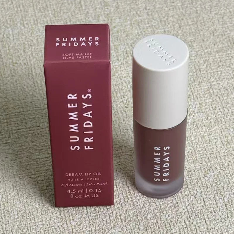 NEW Summer Fridays Mini Lip Gloss Set Vanilla Beige Lip Balm Long Lasting Moisturizing Smooth Soft Tube Makeup Lip Care Suit