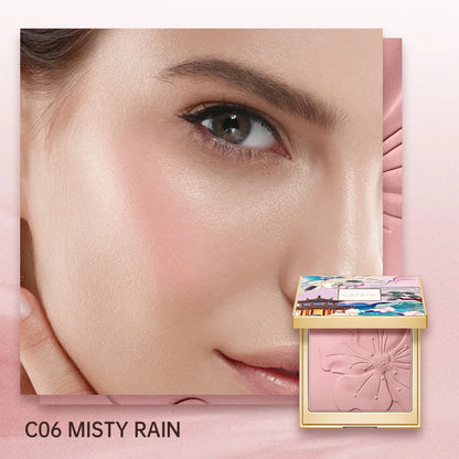 Blushimmer Catkin Eternal Love Rosy Cranes long-lasting natural blush in blush pink with floral design and elegant packaging.