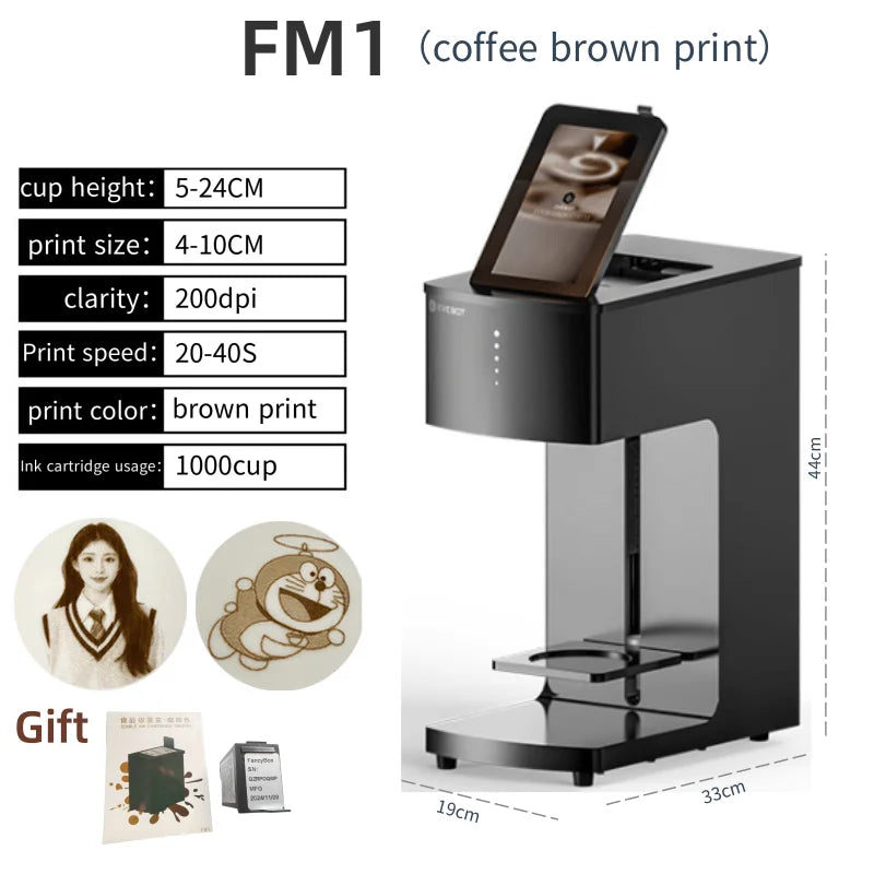 EVEBOT 3d Latte Art Coffee Printer Machine Automatic Beverages Food Selfie With WIFI Connection Printing Edible Ink Cartridges