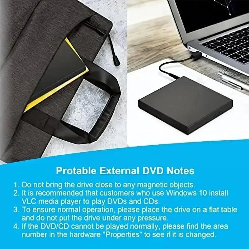 External CD/DVD Drive USB External Disk Drive CD-RW DVD-ROM Optical Player Burner Player For Desktop Laptop PC Computer