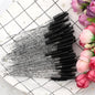 Set of 5/50 Blushimmer eyelash and eyebrow brushes with mascara wands and spoolers for false eyelash extensions and cosmetics.