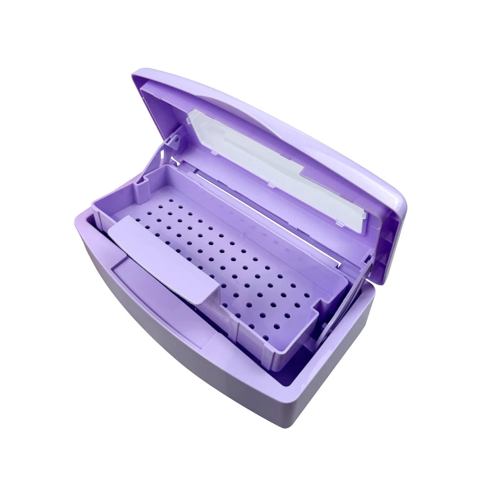 Dental Instrument Sterilizer Disinfection Box Manicure Nail Tools Tweezers Sterilizing Tray Surgical Pliers Cleaner Equipment