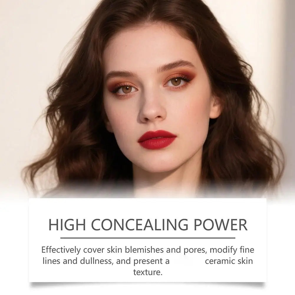 Blushimmer color changing foundation and brightening concealer stick with dual heads and brush for lightweight moisturizing coverage