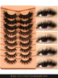 Fluffy 3D Mink Cat Eyelashes by Blushimmer, natural-looking false lashes for daily, party, and wedding makeup, reusable and lightweight.
