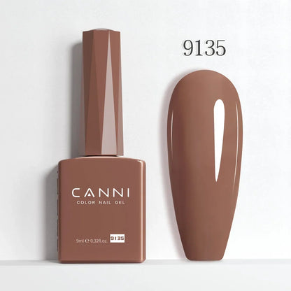 Blushimmer CANNI Hema Free Nail Gel Polish Fall Color Collection with semi-permanent diamond long wear top coat in red and nude shades