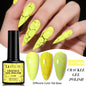 LILYCUTE 7ml neon crackle gel nail polish by Blushimmer with bright fluorescent finish, quick-drying UV gel for DIY manicure.