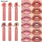 Blushimmer matte water lip tint pen with six color options, showing smooth, long-lasting lip stain and lip liner application.