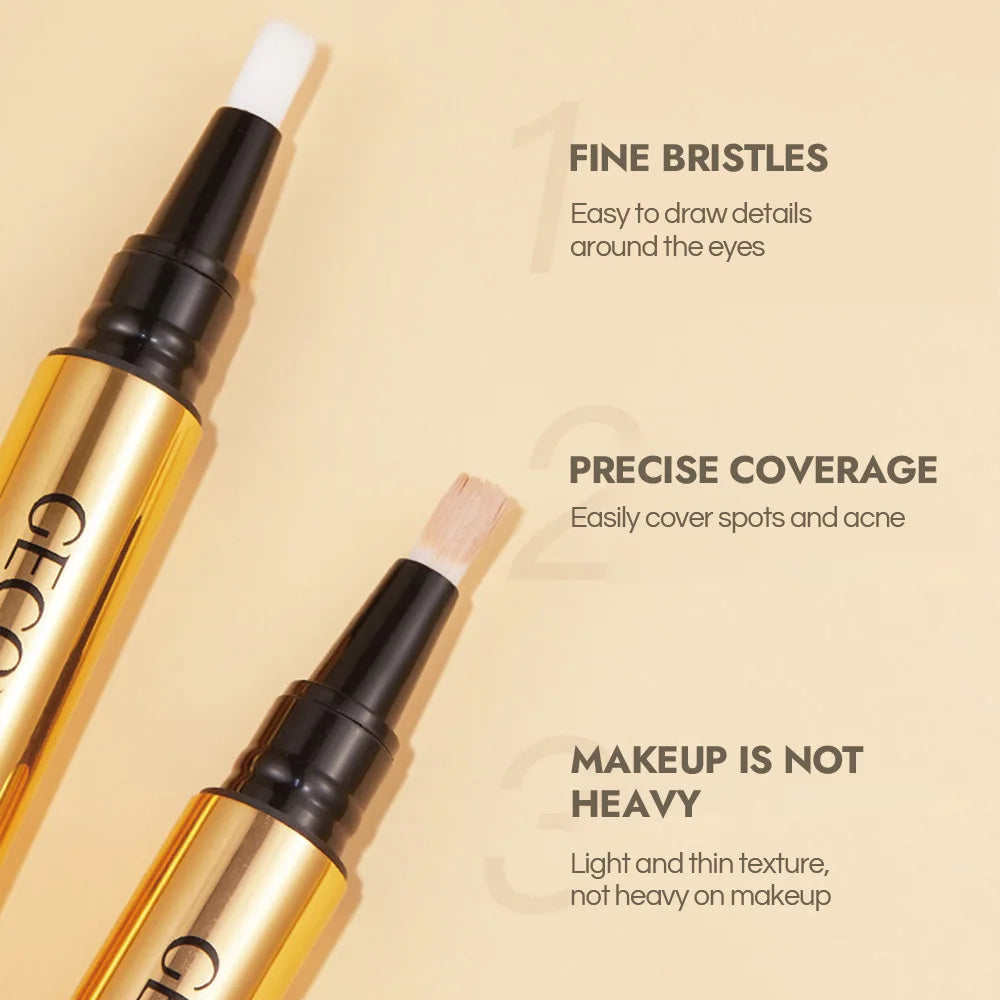Blushimmer GECOMO Press Concealer Pen with liquid formula, long-lasting, moisturizing, and designed to hide pores on face.