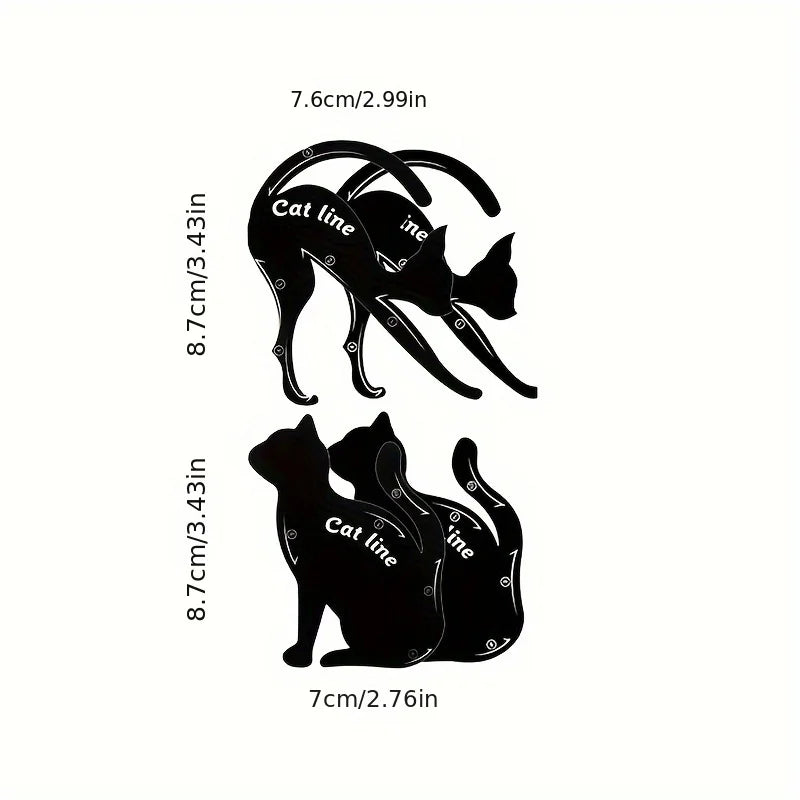 Blushimmer cat eye stencil template for easy eyeliner shaping, ideal for precise eye makeup application.