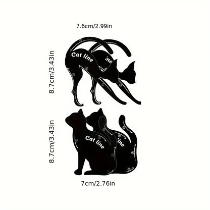 Blushimmer cat eye stencil template for easy eyeliner shaping, ideal for precise eye makeup application.