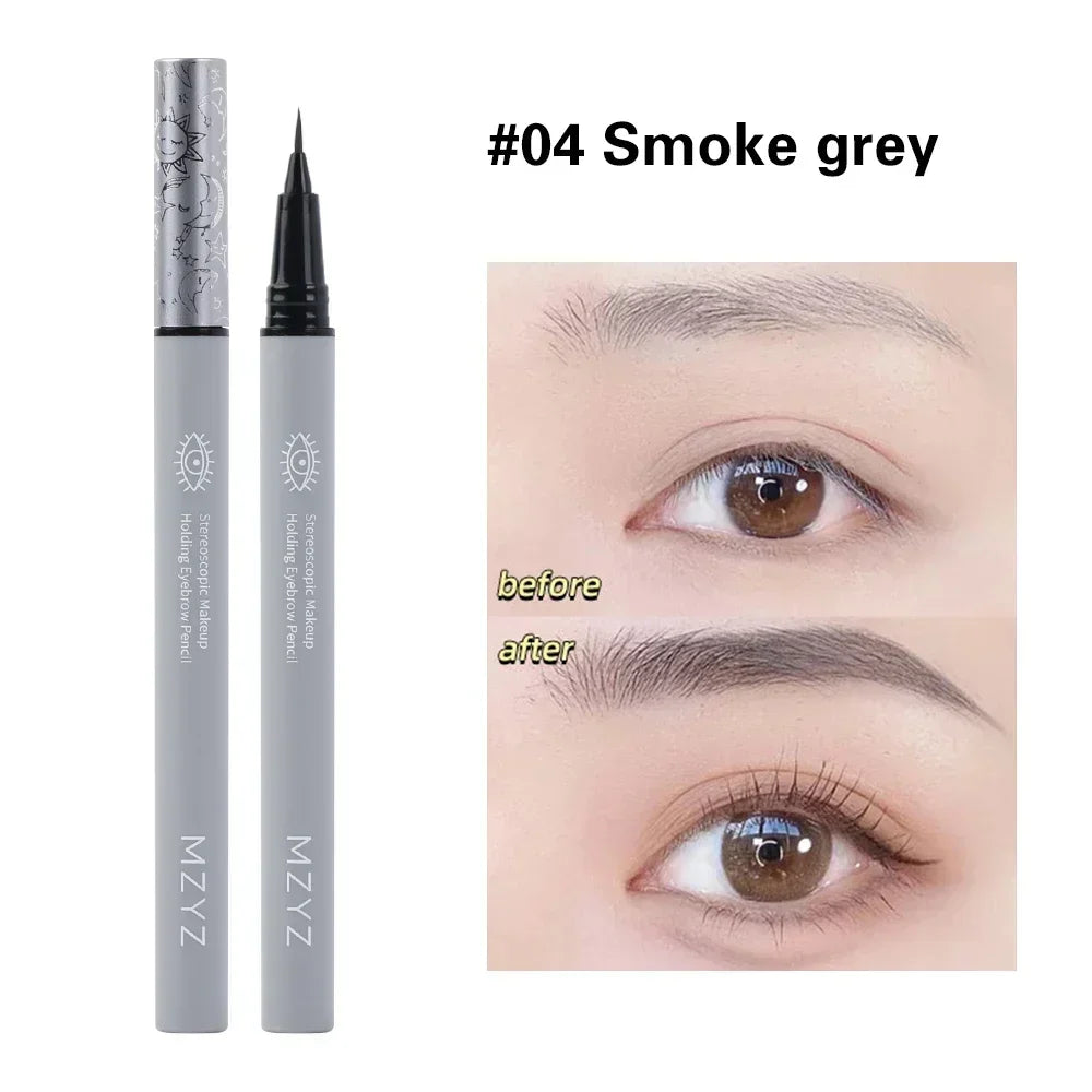 Blushimmer waterproof liquid eyebrow pencil with ultra-fine tip, long-lasting, no blooming, ideal for natural eyebrow tattoo makeup.