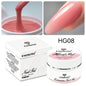 Blushimmer 30ML milky white hard gel for nail extension, self-leveling builder gel for reinforcement and camouflage manicure.