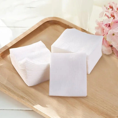 Set of 1200 disposable pearl pattern makeup cotton pads by Blushimmer, soft facial cleansing and makeup removal wipes.