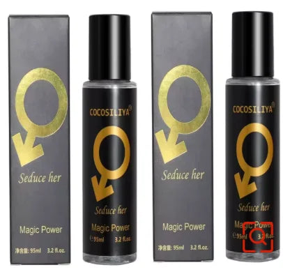 Blushimmer 90ml men's pheromone perfume spray with seductive, long-lasting fragrance for attracting women and flirting.