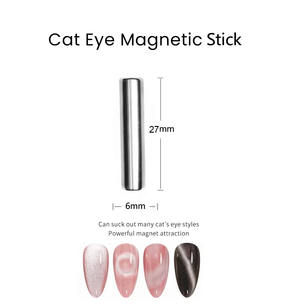 Blushimmer galaxy cat eye gel nail polish with magnetic holographic rainbow effects, soak-off UV gel for nail manicures.