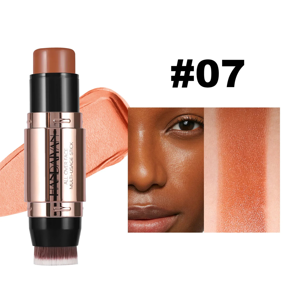 Blushimmer Handaiyan double head highlighter stick with waterproof, silky smooth nose shadow and concealer makeup in a sleek applicator