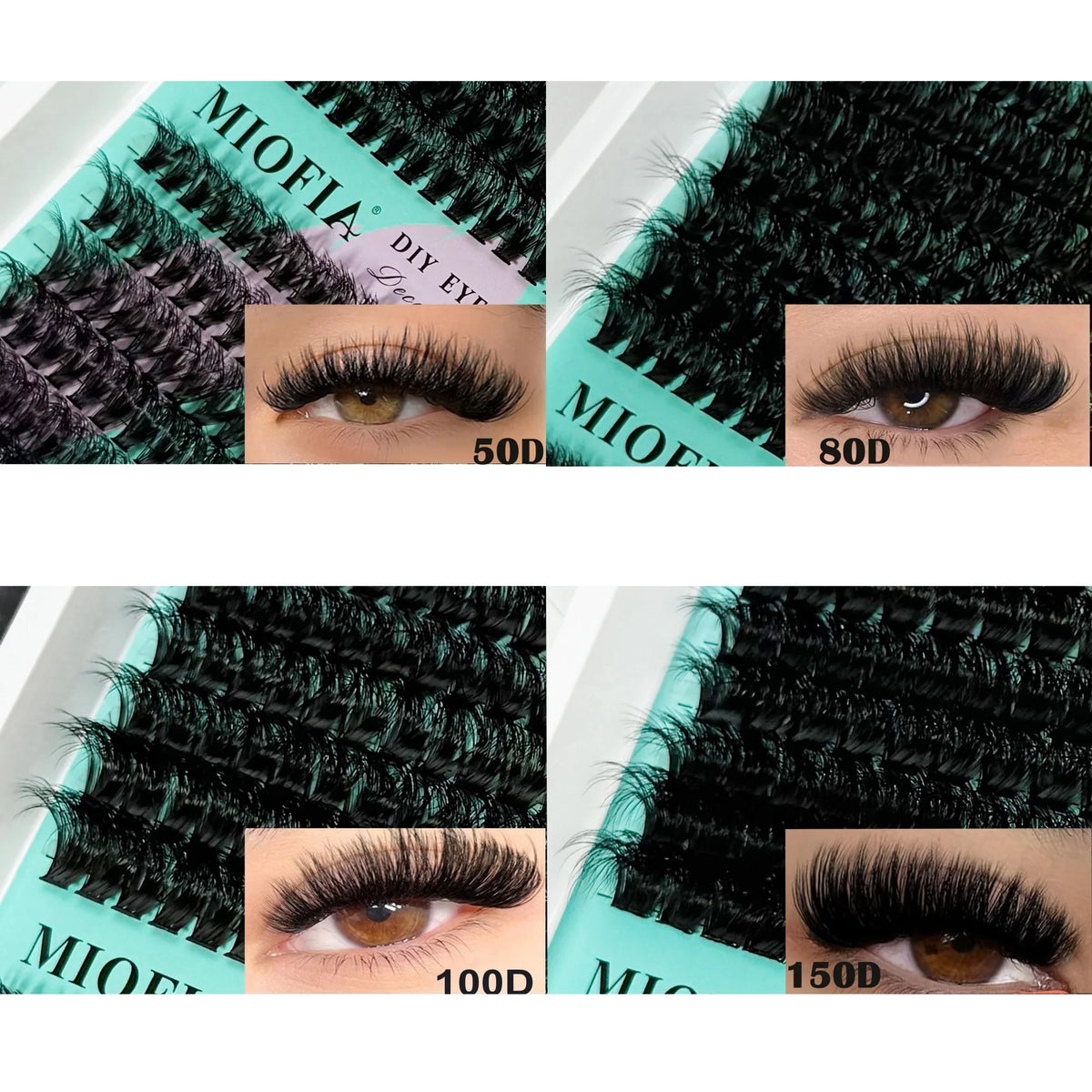 Blushimmer 14/30 rows DIY 5D fluffy eyelash clusters, 10-18mm thick lash extensions, natural and full eyelash enhancement.