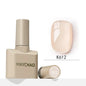 Blushimmer MAYCHAO 12ml jelly gel nail polish top coat for semi-permanent UV and LED gel nails, long-lasting manicure finish.