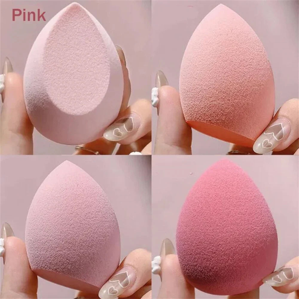 Set of 1, 4, or 8 soft makeup sponges by Blushimmer, ideal for foundation and powder application, in various sizes.