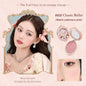 Blushimmer Flower Knows Strawberry Rococo embossed blush powder in soft pink for natural, long-lasting face enhancing makeup.