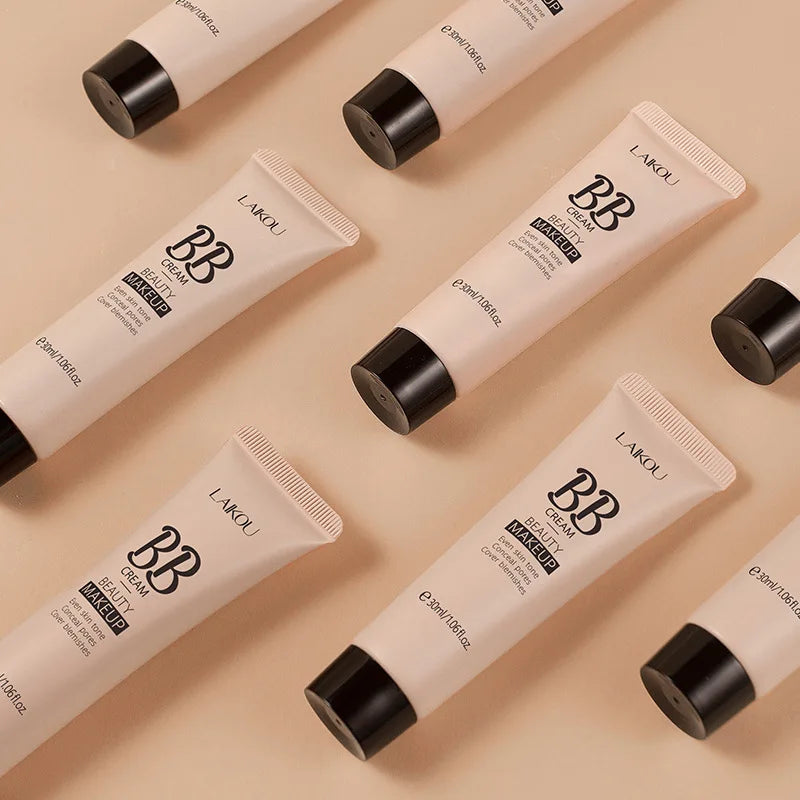 Blushimmer 6-color BB cream concealer and liquid foundation, 30ml, natural facial primer with multi-tone shades.