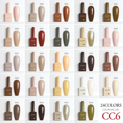 Blushimmer CANNI Hema Free Nail Gel Polish Fall Collection with semi-permanent diamond long wear top coat in red and nude jelly colors