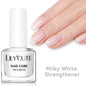 LILYCUTE 7ML Milky White Pink Nail Care Polish by Blushimmer, long-lasting, fast-drying nail strengthener and varnish in a small bottle.