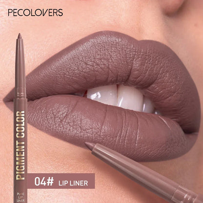 Blushimmer 1PC matte lip liner pen, waterproof and moisturizing, with easy glide tip for precise lip makeup on all skin types.
