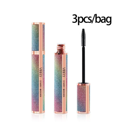 4D Brilliant Starry Sky Black  Mascara Slim, Thick, Curled, Waterproof, Long lasting, Non Staying Mascara