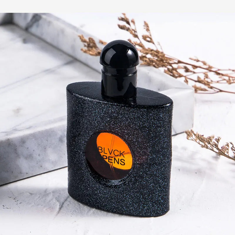 Blushimmer 90ml Eau De Parfum vaporizer with wood and sandalwood notes, elegant spray bottle, lasting fragrance for women