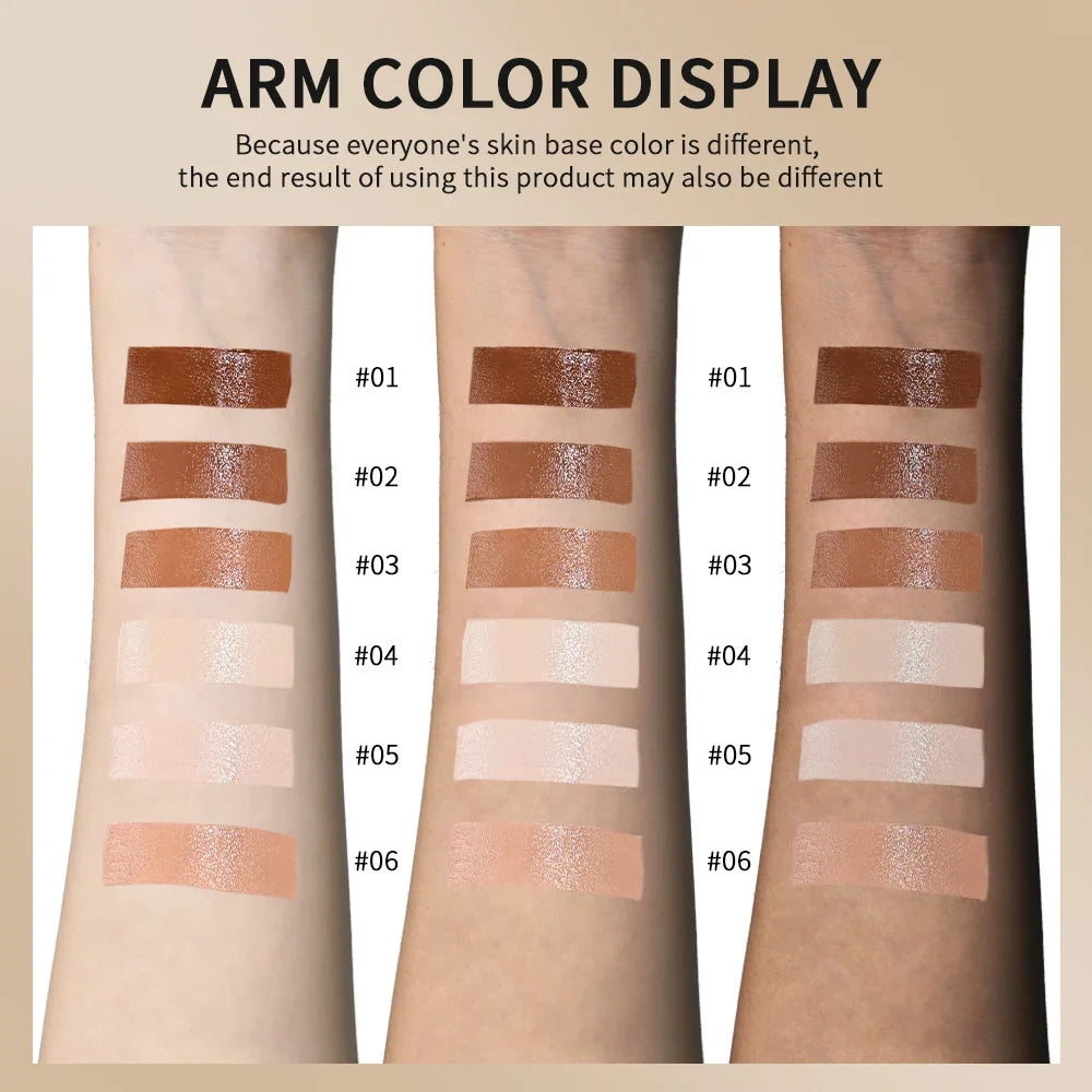 Blushimmer skin tint foundation stick with concealer, serum, and bronzer for high coverage, smooth finish, travel-friendly packaging