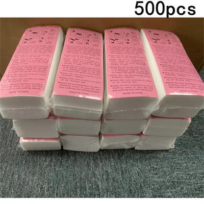 100/200/500/1000PCS Nonwoven Body Cloth Hair Remove Wax Paper Roll Hair Removal Epilator Wax Strip Paper High Quality Wholesale