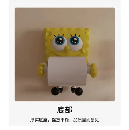 Sponge Coreless Toilet Paper Roll Holder Toilet Kitchen Paper Towel Dispenser Personalized Decorative Cartoon Home Ornament